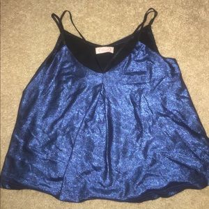 Blush Criss-cross front top